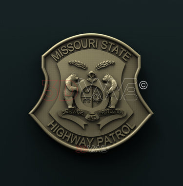 MISSOURI STATE HIGWAY PATROL 3D STL 3DWave